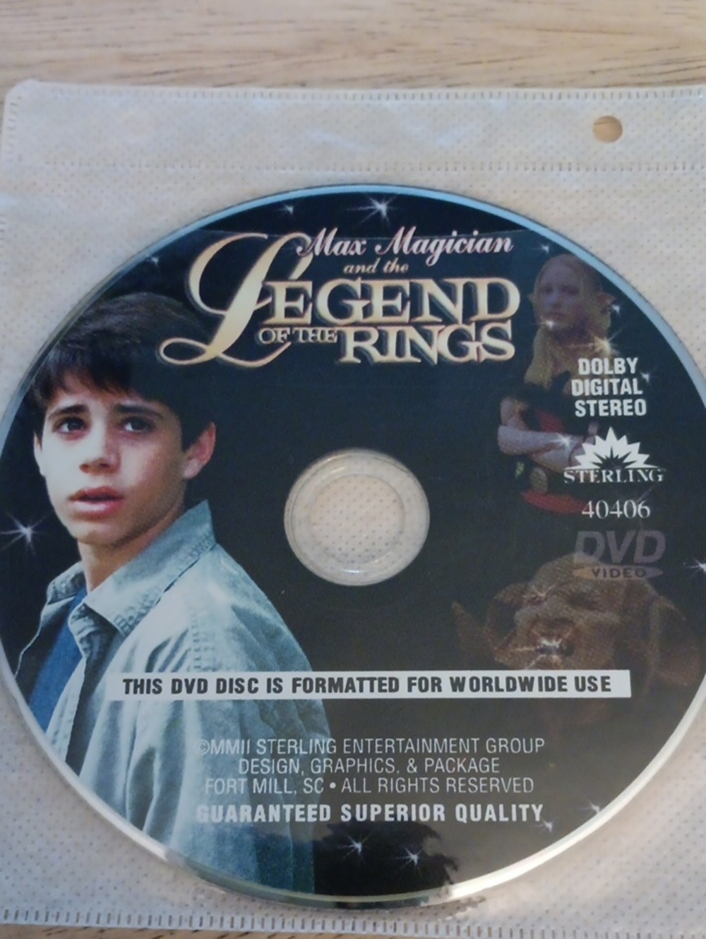 Max Magician and the Legend of the Rings DVD *NO CASE*